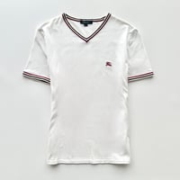 Burberry multi color piping logo T-shirts
