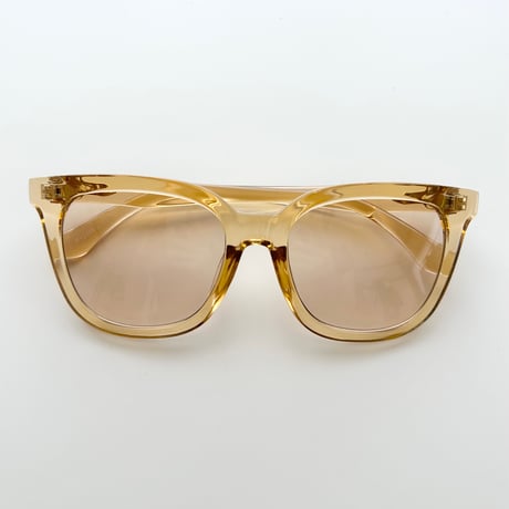 clear beige sunglasses