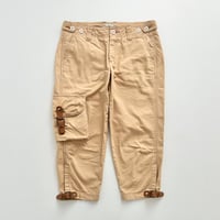 Ralph Lauren beige belt cargo pants