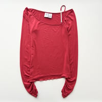 ARMANI red shoulder designed tops