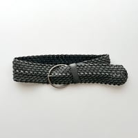 gray leather belt