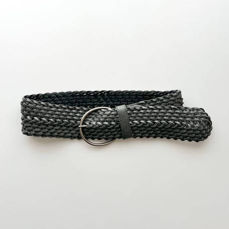 gray leather belt