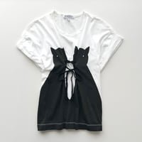 Chloe cat lace up designed T-shirts