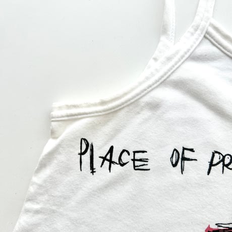 white printed camisole