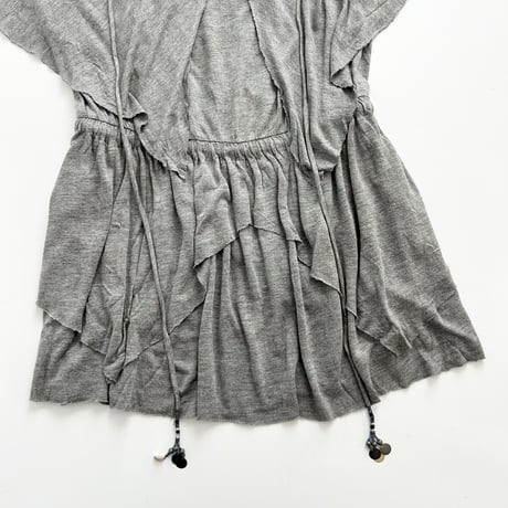 BEBE gray sequins halter neck dress