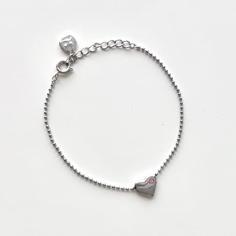 courreges heart chain bracelet