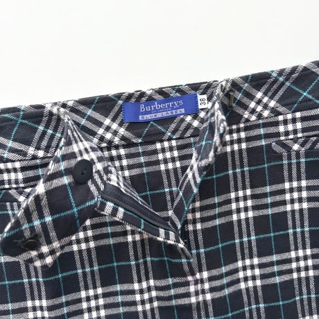 Burberry navy plaid mini skirt