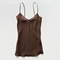 DKNY brown silk camisole