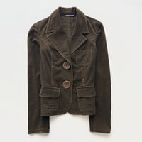 made in Italy / brown piping jacket