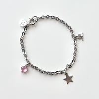 courreges motif chain bracelet