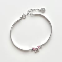 courreges butterfly rhinestone bracelet