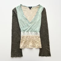 lace cache-coeur designed tops