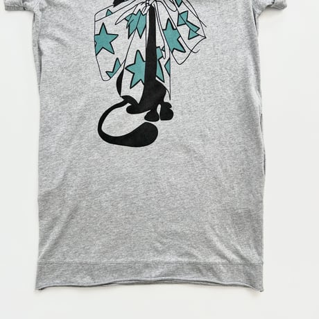 Chloe gray cat printed tunic