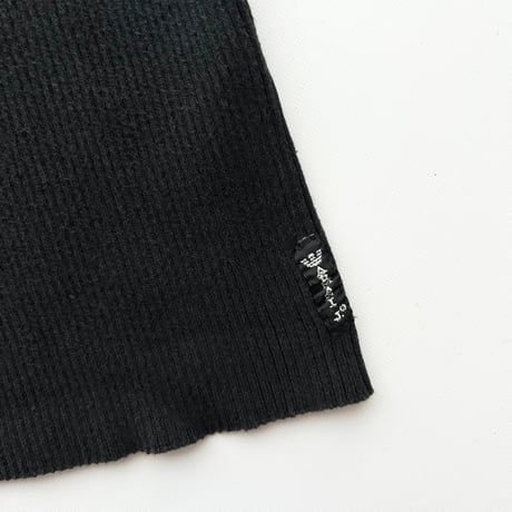 ARMANI half zip compact knit tops