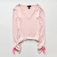DIESEL pink shirring sleeve tops