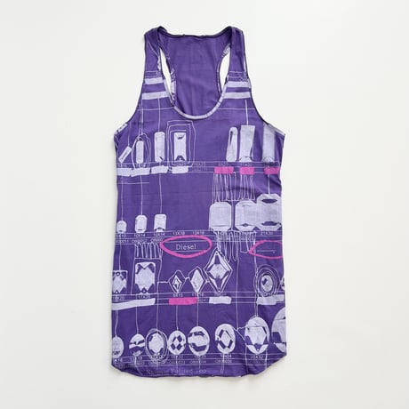 DIESEL purple printed tunic