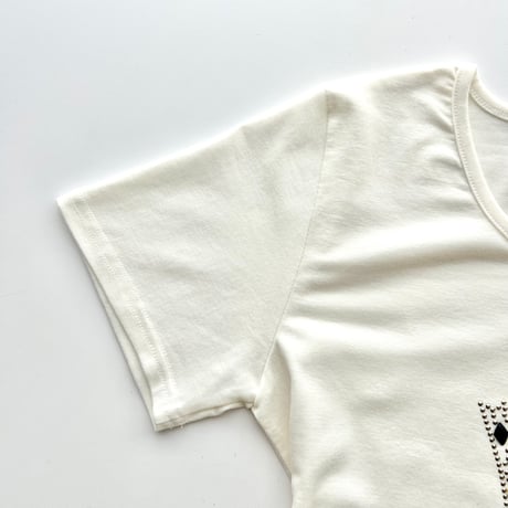 ivory rhinestone T-shirts