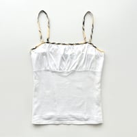 Burberry plaid piping camisole