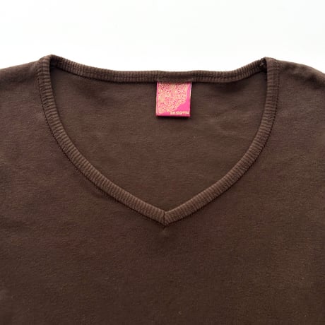 brown embroidery long sleeves