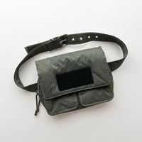 khaki belt bag