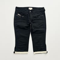 DIESEL black sequins cropped pants