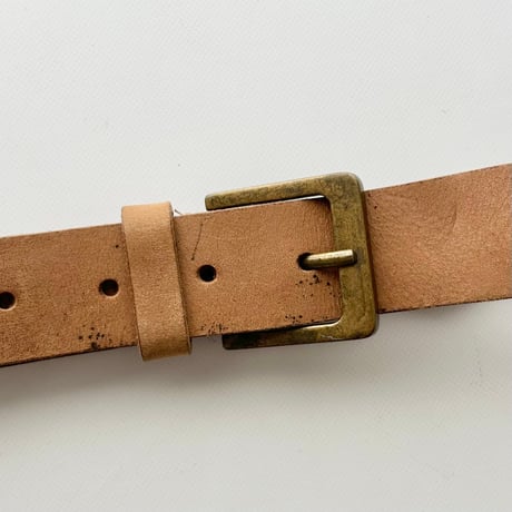 brown leather twist belt
