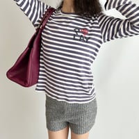 PLAY Comme des Garcons purple striped tops