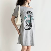 Chloe gray cat printed tunic