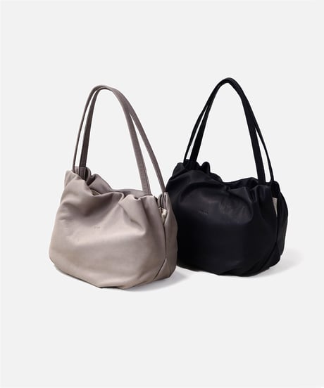 FOLNA RD ソフトレザー バルーントートバッグ / No.083374 / 2色展開