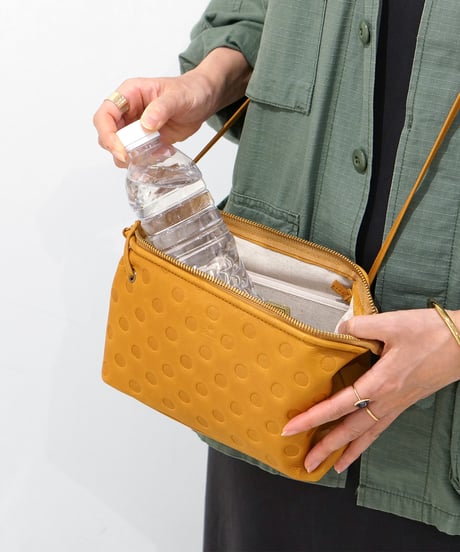 Folna ドット型押しレザー お財布ショルダーバッグ / No.2993921 / 3色展開