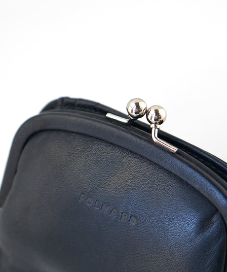 FOLNA RD ソフトレザー・ホイルレザー がま口二つ折り財布 / No.2993927 / 2素材2色展開