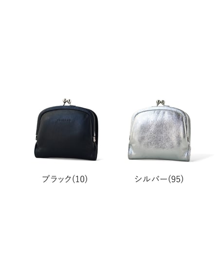 FOLNA RD ソフトレザー・ホイルレザー がま口二つ折り財布 / No.2993927 / 2素材2色展開