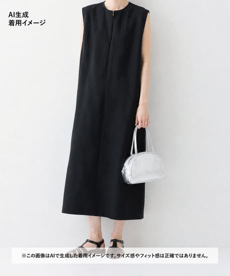 FOLNA RD ホイルレザーボストンバッグ SS-SIZE / No.083337 / SILVER