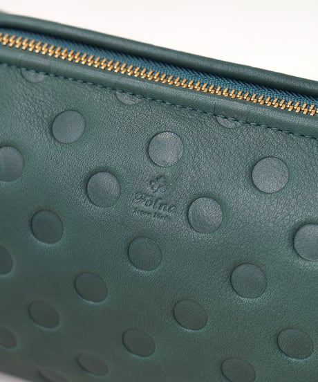 Folna ドット型押しレザー お財布ショルダーバッグ / No.2993921 / 3色展開