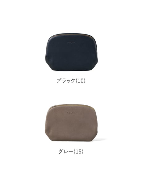 FOLNA RD ソフトレザー ショート天溝がま口 / No.2993877 / 2色展開