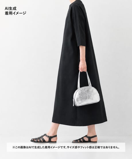 FOLNA RD ホイルレザーボストンバッグ S-SIZE / No.083338 / SILVER