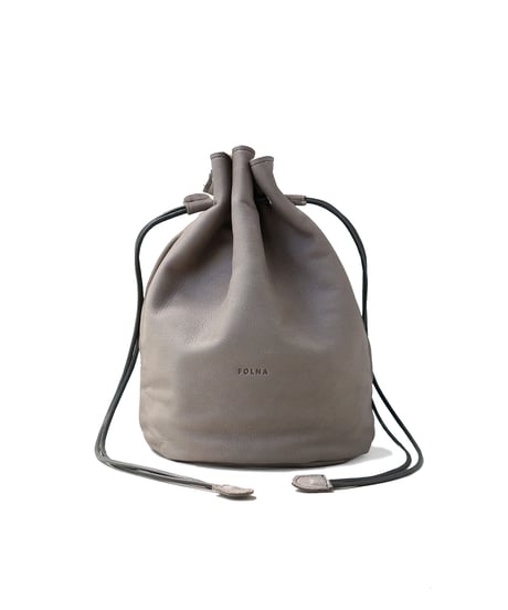 FOLNA RD ソフトレザー巾着ショルダーバッグ / No.224913 / 2色展開