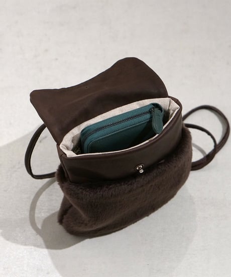 FOLNA RD ムートン調ファー ギボシショルダーバッグ / No.083303 / 3色展開