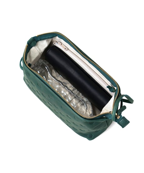Folna ドット型押しレザー お財布ショルダーバッグ / No.2993921 / 3色展開