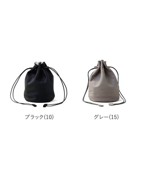 FOLNA RD ソフトレザー巾着ショルダーバッグ / No.224913 / 2色展開