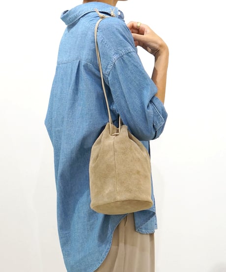 FOLNA RD ベロアレザー巾着ショルダーバッグ / No.224882 / 5色展開