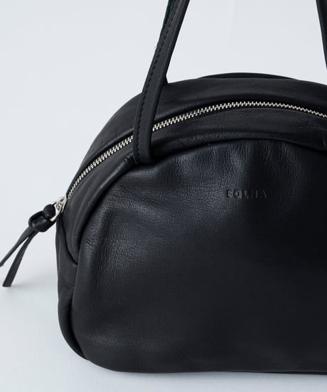 FOLNA RD ソフトレザーボストンバッグ SS-SIZE / No.083302 / BLACK
