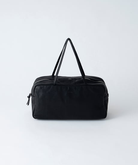 FOLNA RD ソフトレザー ワイドスクエアボストンバッグ / No.083306 / BLACK