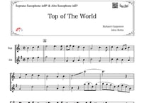 「Top of The World」ソプラノサックス＆アルトサックス二重奏［MM3］
