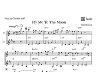 ♫楽譜「Fly Me To The Moon」フルート＆クラリネット二重奏［Jazzシリーズ］