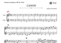 「CANON」ソプラノサックス＆ヴァイオリン二重奏［MM3］  【wakopアレンジ】