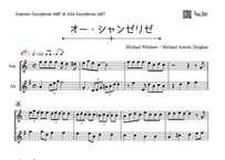 「オー・シャンゼリゼ」ソプラノサックス＆アルトサックス二重奏［MM4］
