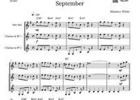 【三重奏】やややさしめ^^「September」クラ＆クラ＆アルトサックス三重奏