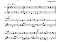♫楽譜「ネバー・エンディング・ストーリー」アルトサックス＆ホルン二重奏［MM3］