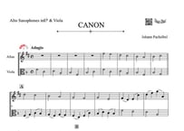 「CANON」アルトサックス＆ビオラ二重奏［MM3］【wakopアレンジ】